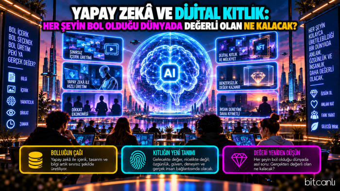 Yapay Zekâ ve Dijital Kıtlık: Her Şeyin Bol Olduğu Dünyada Değerli Olan Ne Kalacak?